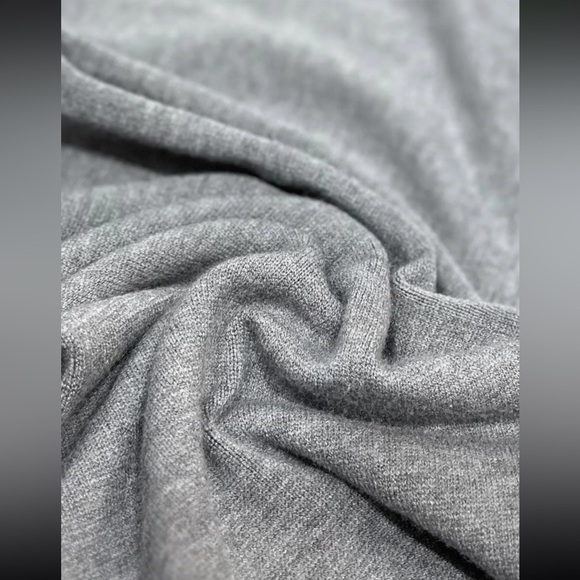 MADE IN ITALY KNIT WIDE LEG PANTS WITH POCKETS - Picture 3 of 3